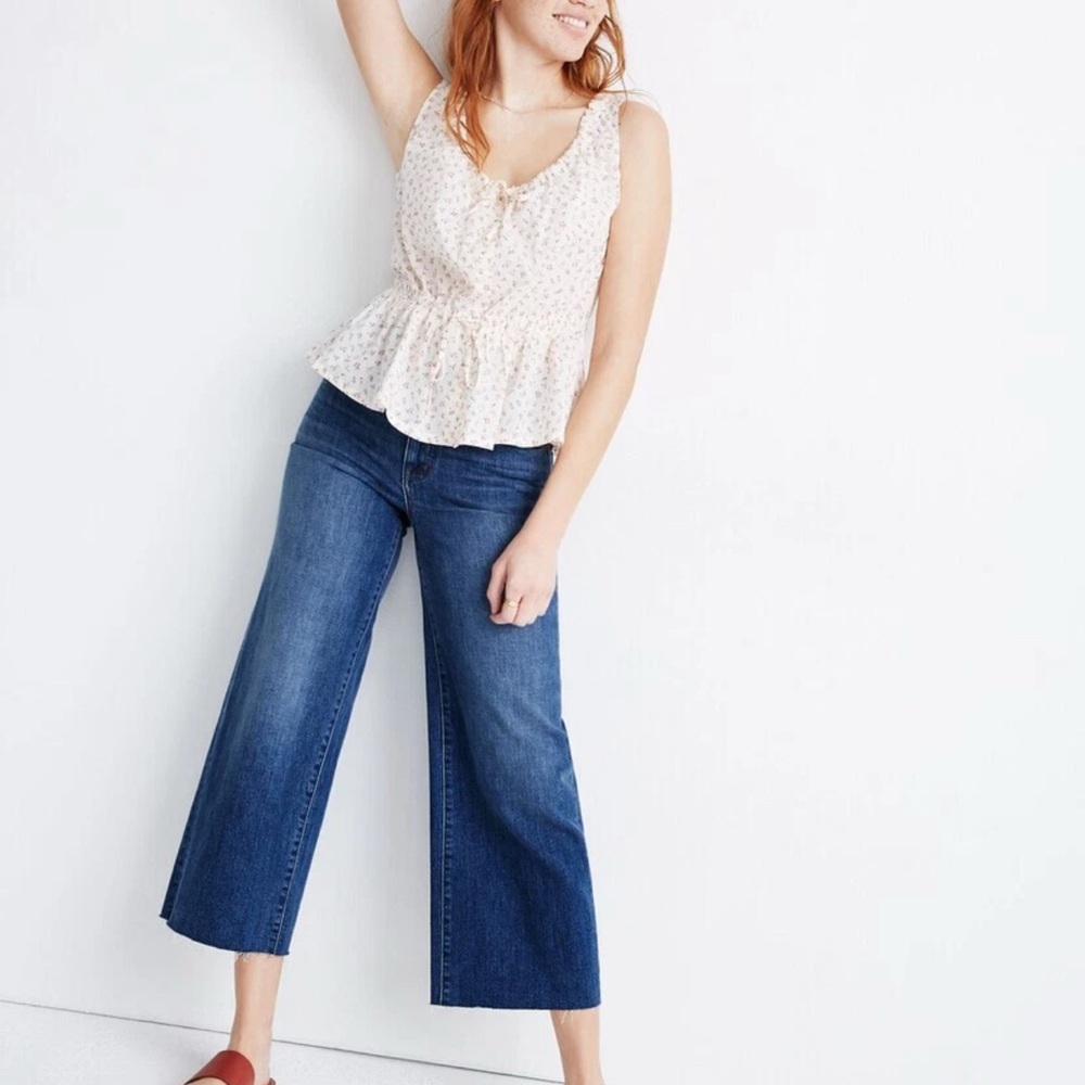 Madewell Classic Blue Wide Crop, Women's Jeans Size 26 excellent condition
